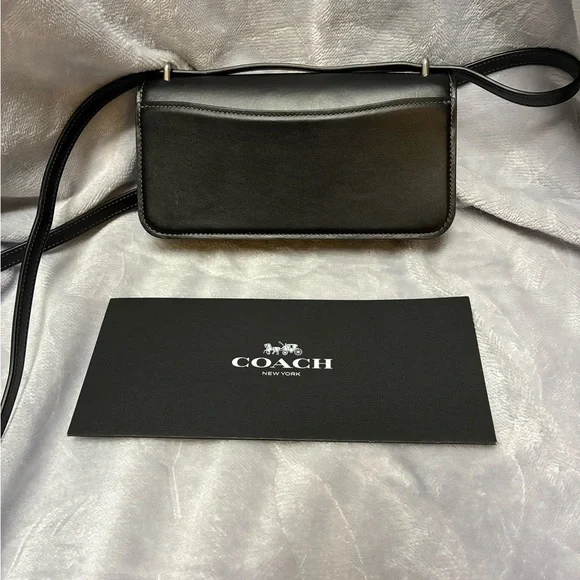 Coach Morgan Mini Crossbody Bag in Black Leather, CO980 - Picture 2 of 9
